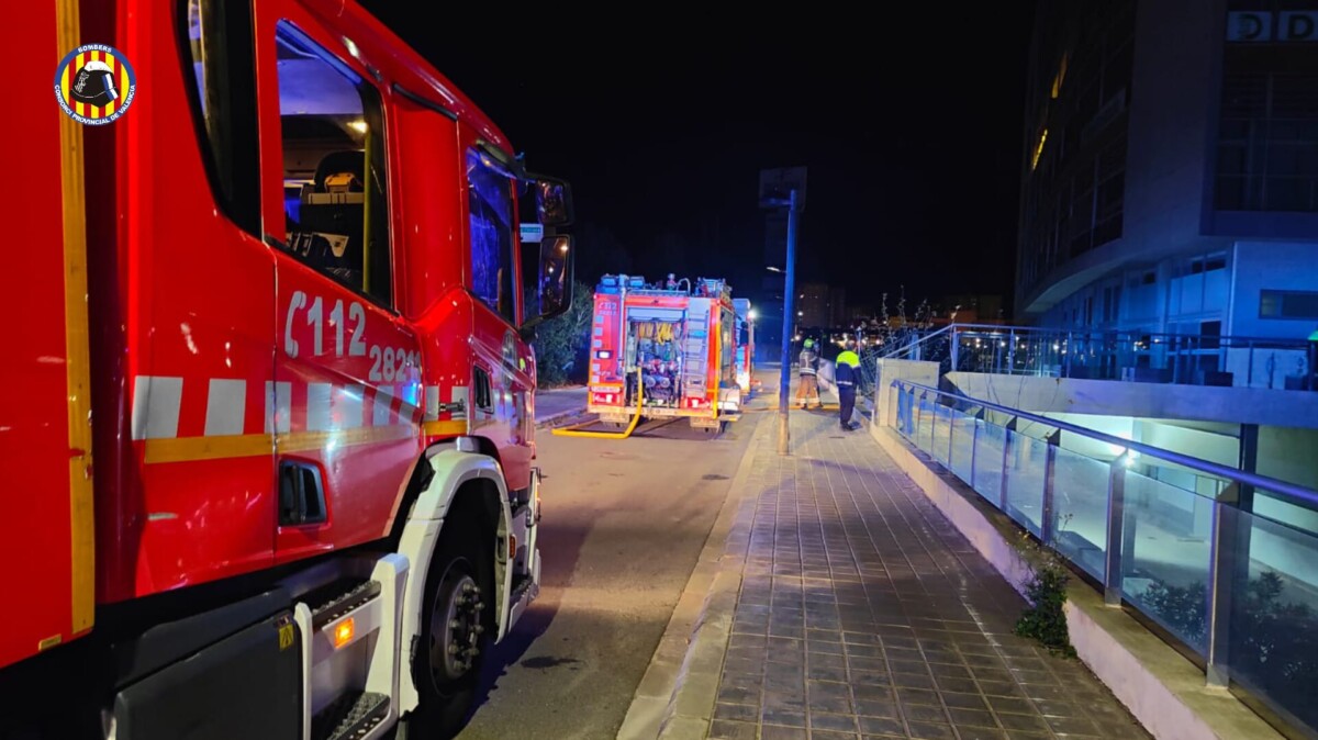 Incendio en un garaje de Ciudad Ros Casares